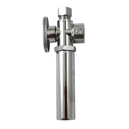 Keeney Mfg Keeney 1/2 in. FIP in. X 3/8 in. Compression Brass Quarter Turn Shut-Off Valve K2048WHALF